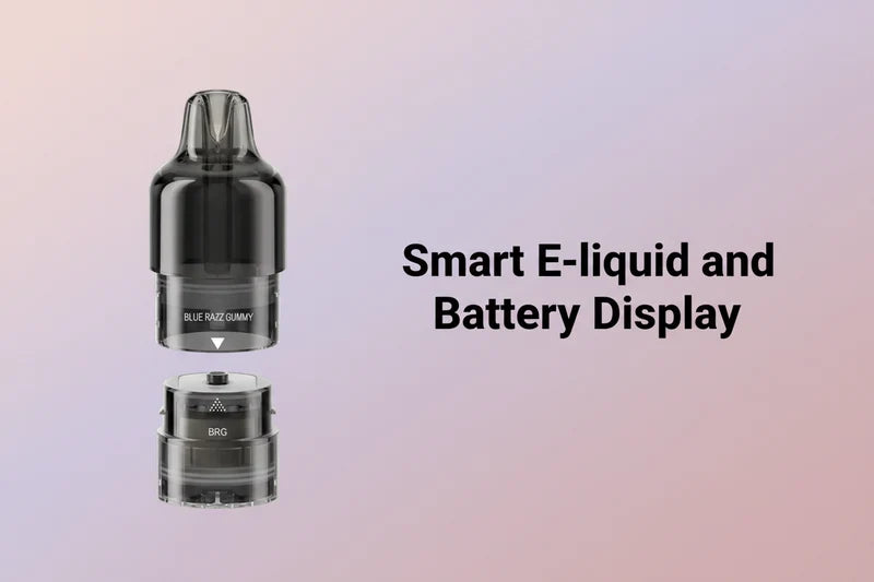 Smart E-liquid and Battery Display