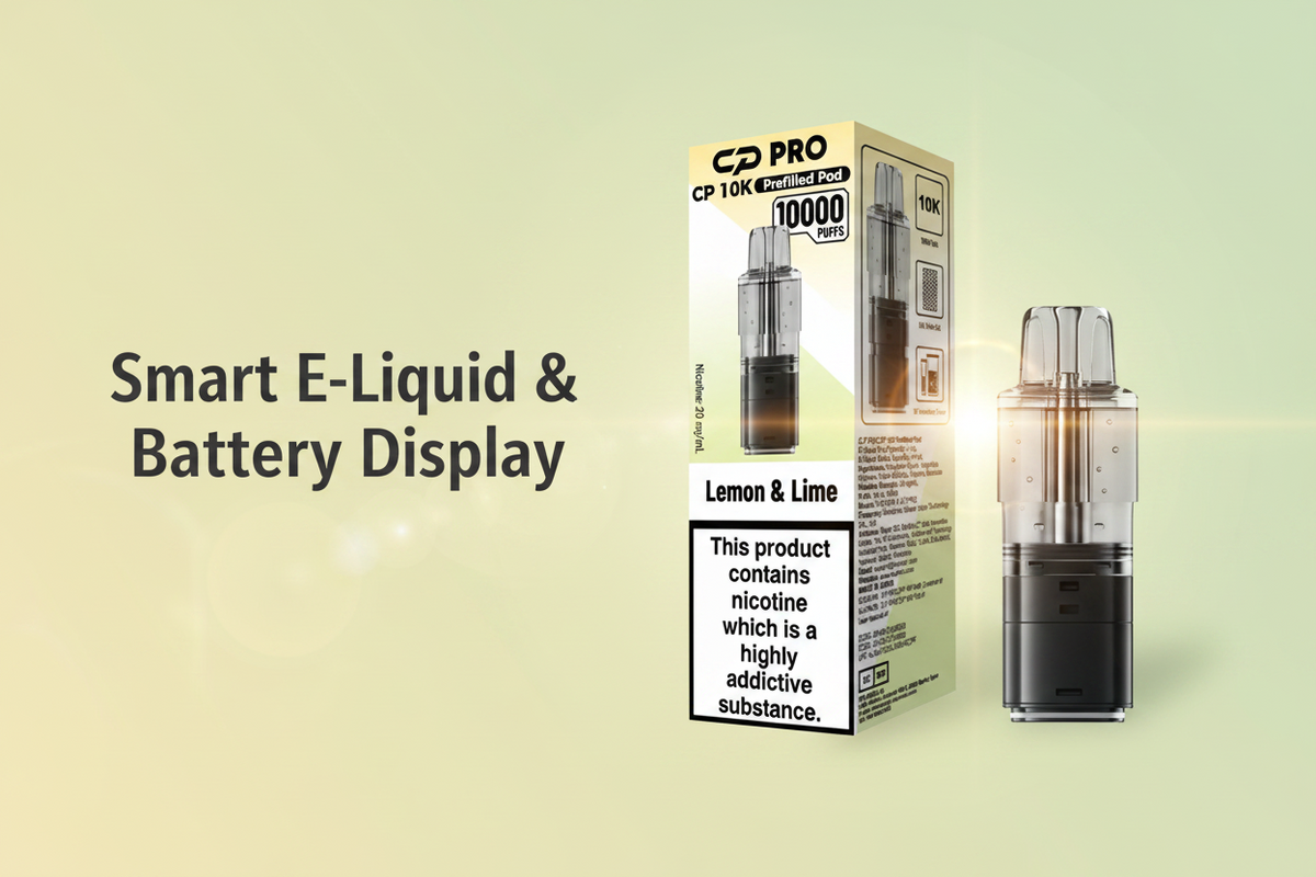 Smart E-Liquid and Battery Display