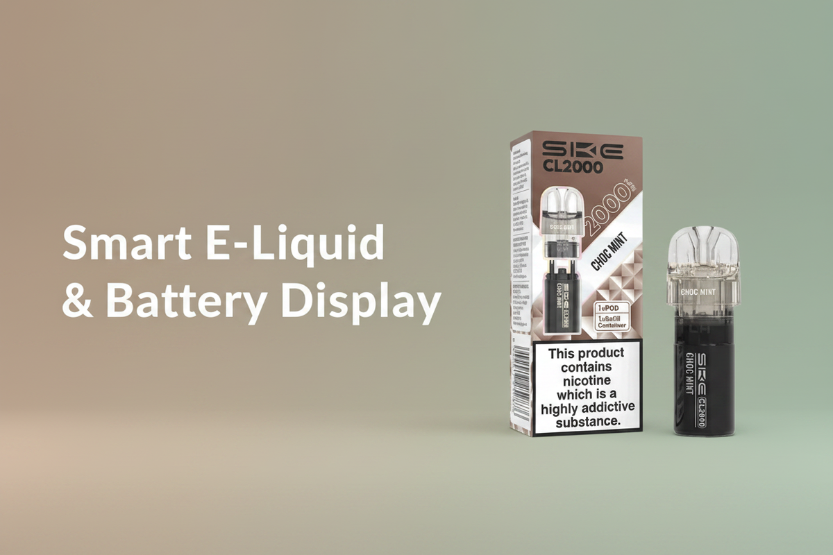 Smart E-liquid & Battery Display