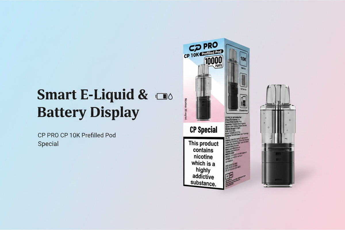 Smart E-Liquid and Battery Display