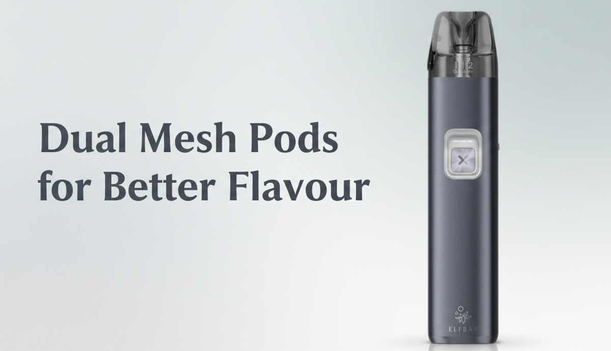 QUAQ DURA Dual Mesh Pods Give Smooth Flavour