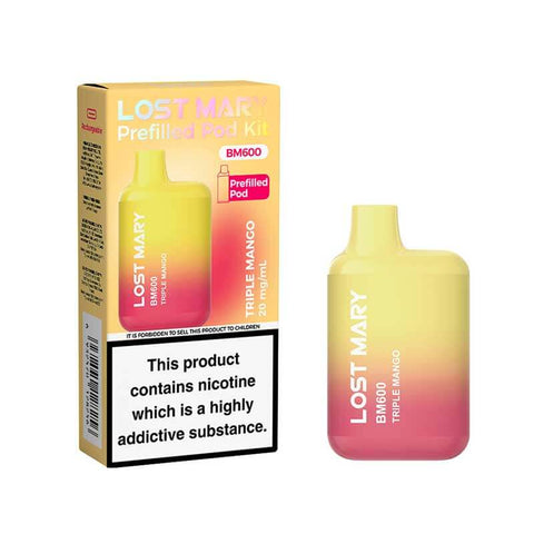 Lost Mary BM600 Prefilled Pod Vape Kit - £3.99 or 3 for £10