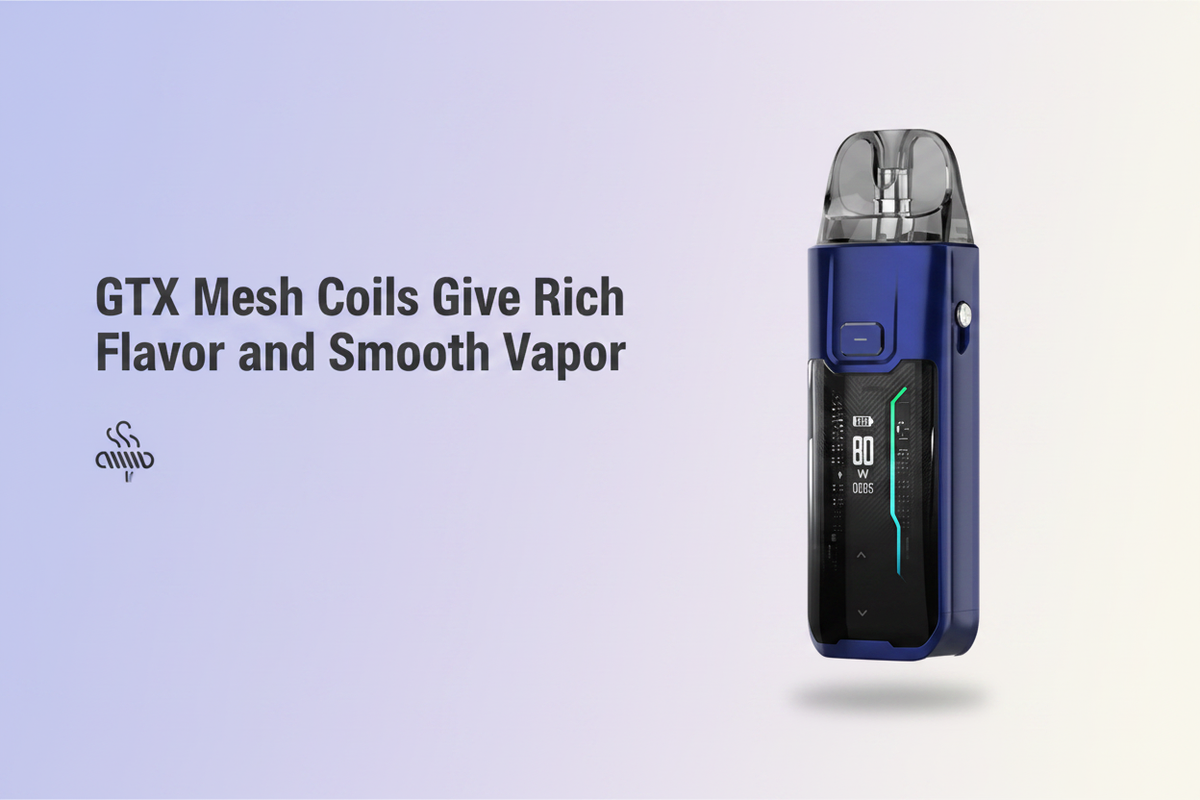  GTX Mesh Coils Give Rich Flavor and Smooth Vapor