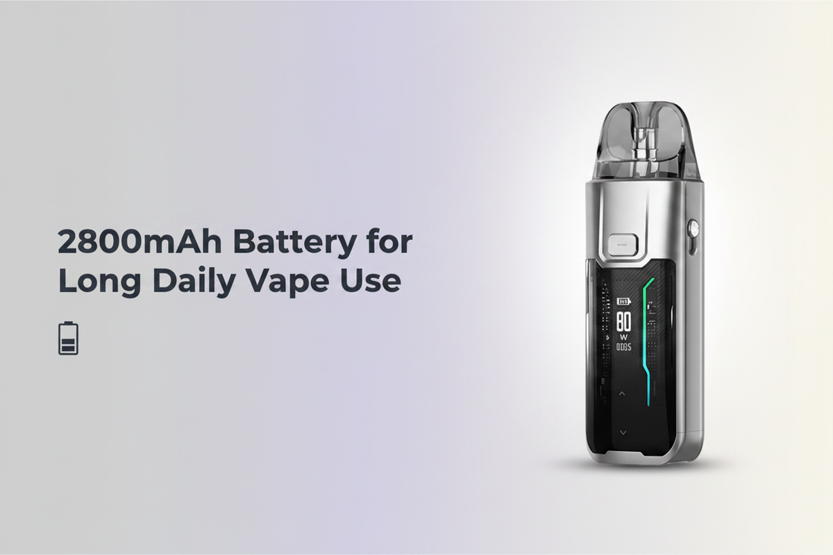 2800mAh Battery for Long Daily Vape Use