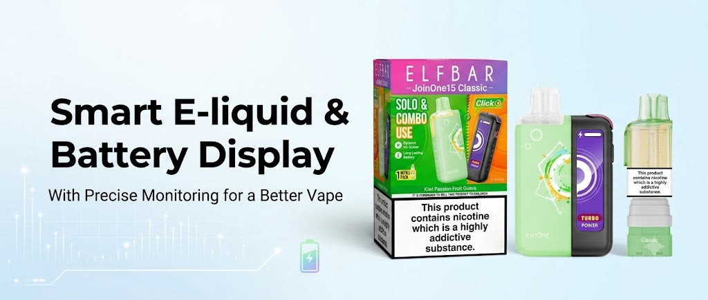 Smart E-liquid & Battery Display