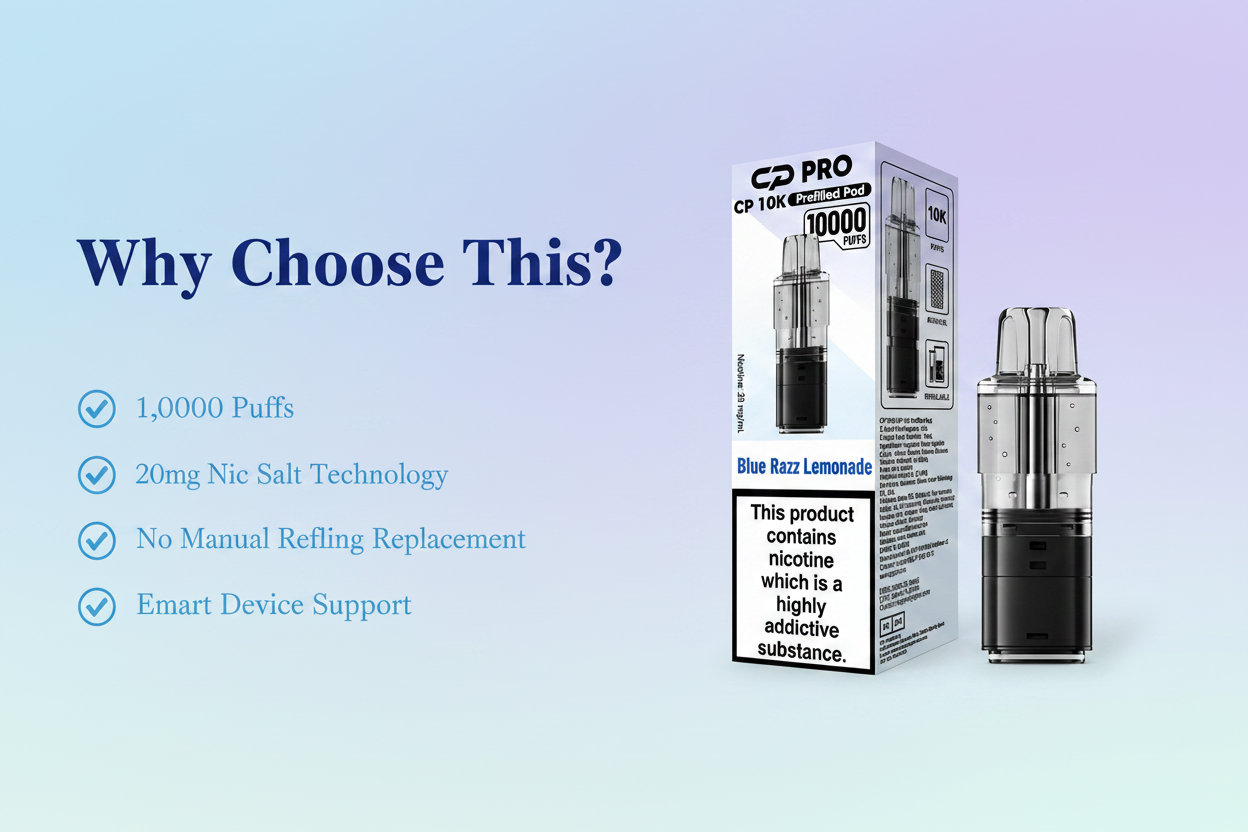 Why Choose Blue Razz Lemonade Crystal Pro CP10K Pods?